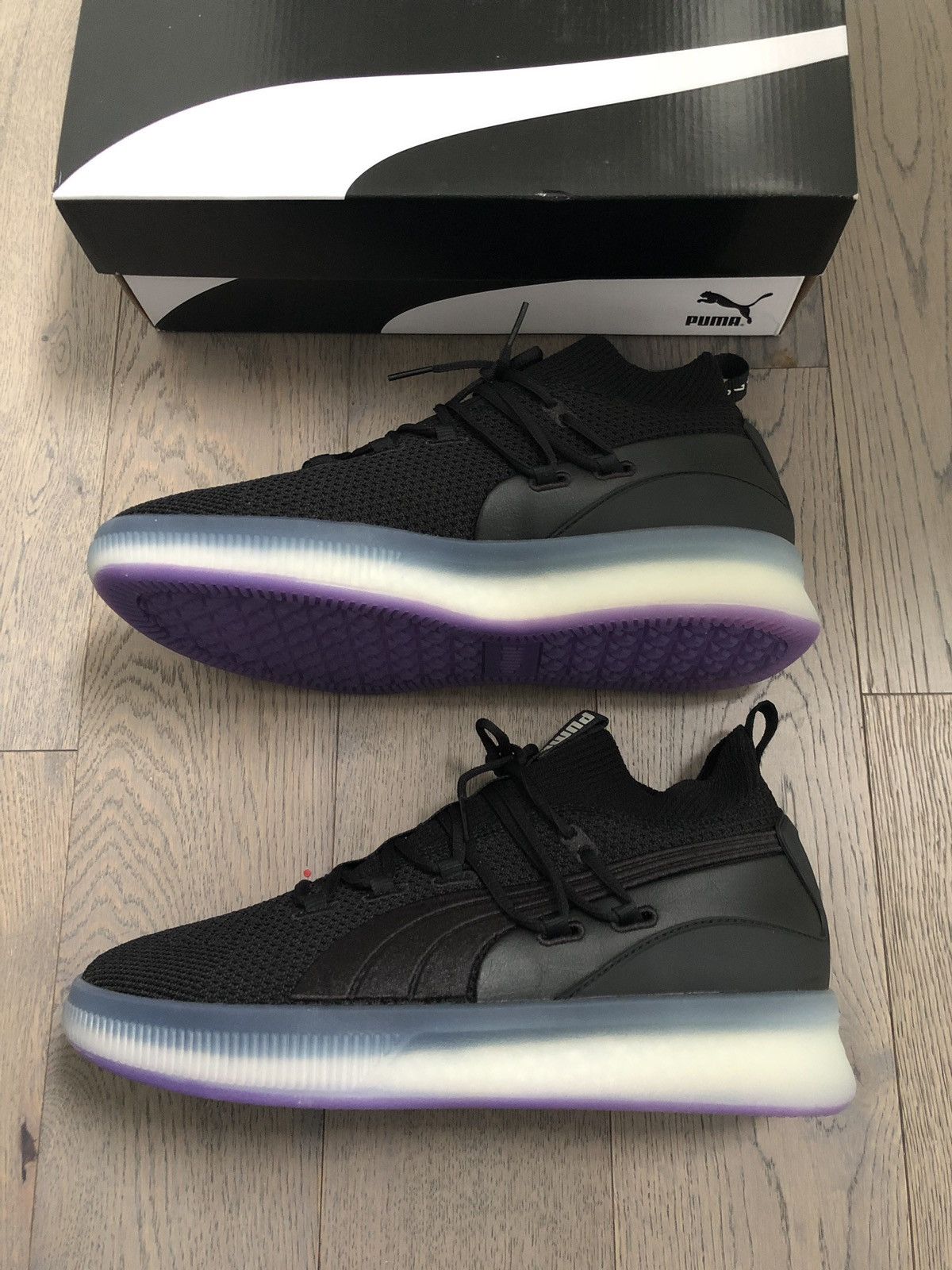 Puma clyde purple glow hotsell