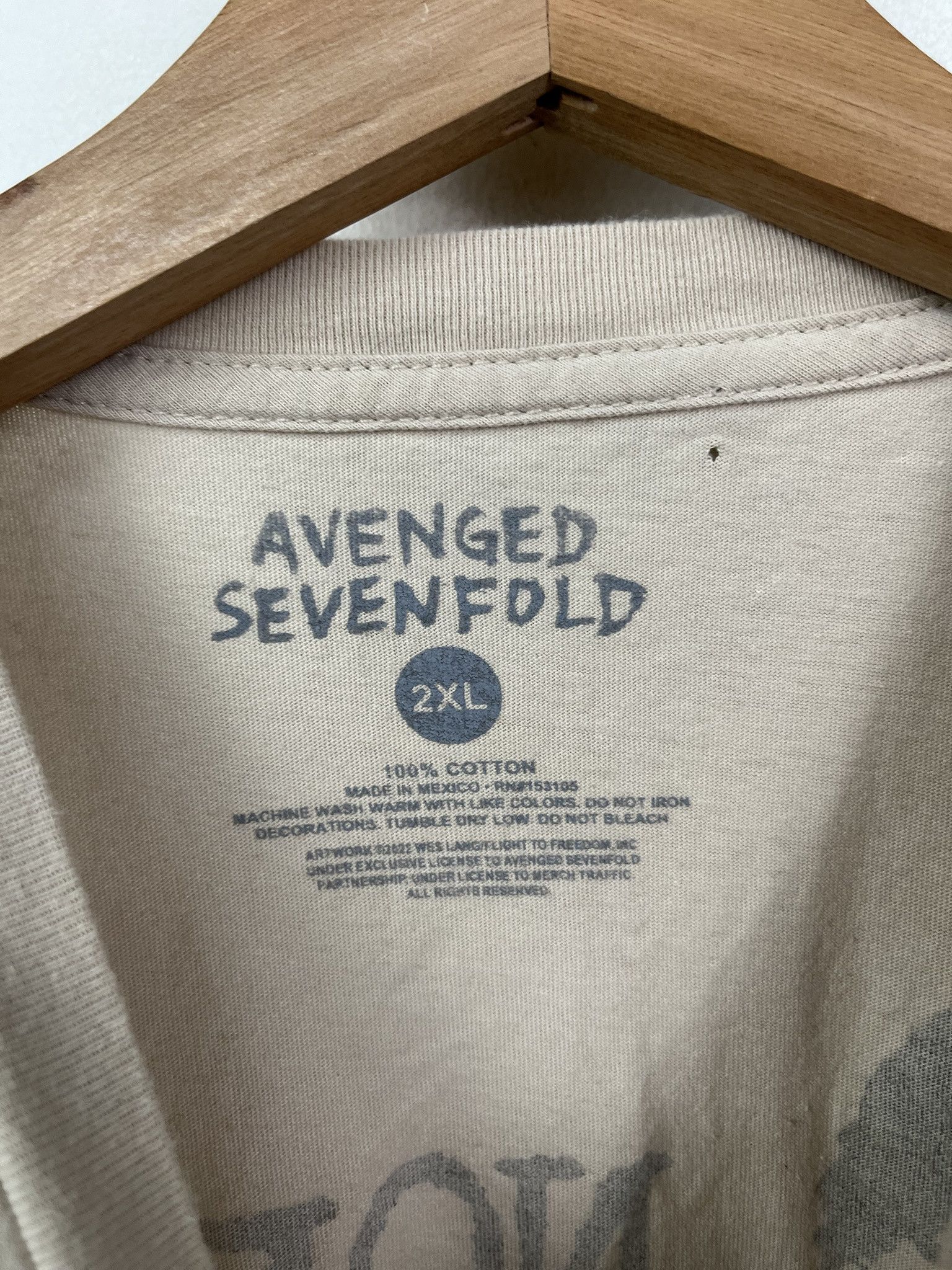 Other Vintage Y2K Avenged Sevel Fold All Over Print Band Tee Size XL Size US XL / EU 56 / 4 - 2 Thumbnail