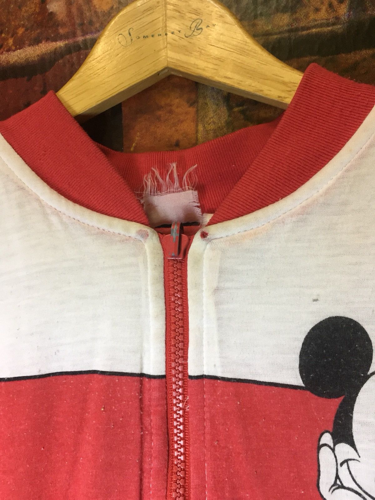 Disney × Mickey Mouse 🔥Revesible Vest Jacket Full Print Mickey Mouse Size 40L - 10 Thumbnail