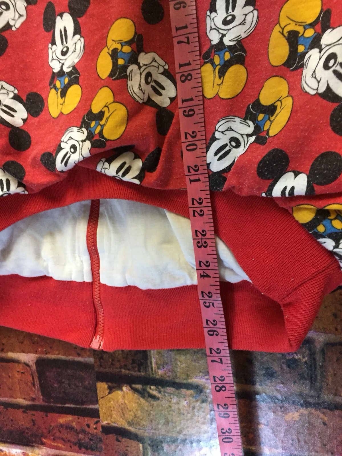 Disney × Mickey Mouse 🔥Revesible Vest Jacket Full Print Mickey Mouse Size 40L - 8 Thumbnail