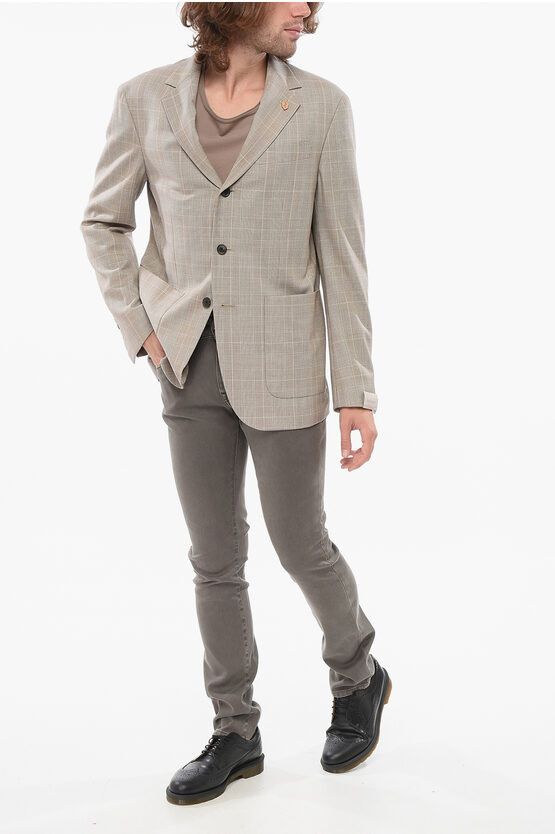 CIRCLE Unlined Single-breasted Blazer With Patch Pockets