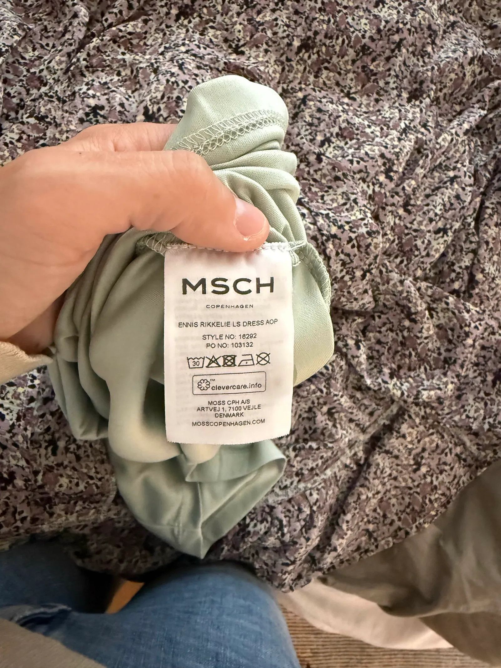 Moss Moss Copenhagen Ennis Rikkelie LS Dress AOP Dress Size S / US 4 / IT 40 - 3 Thumbnail