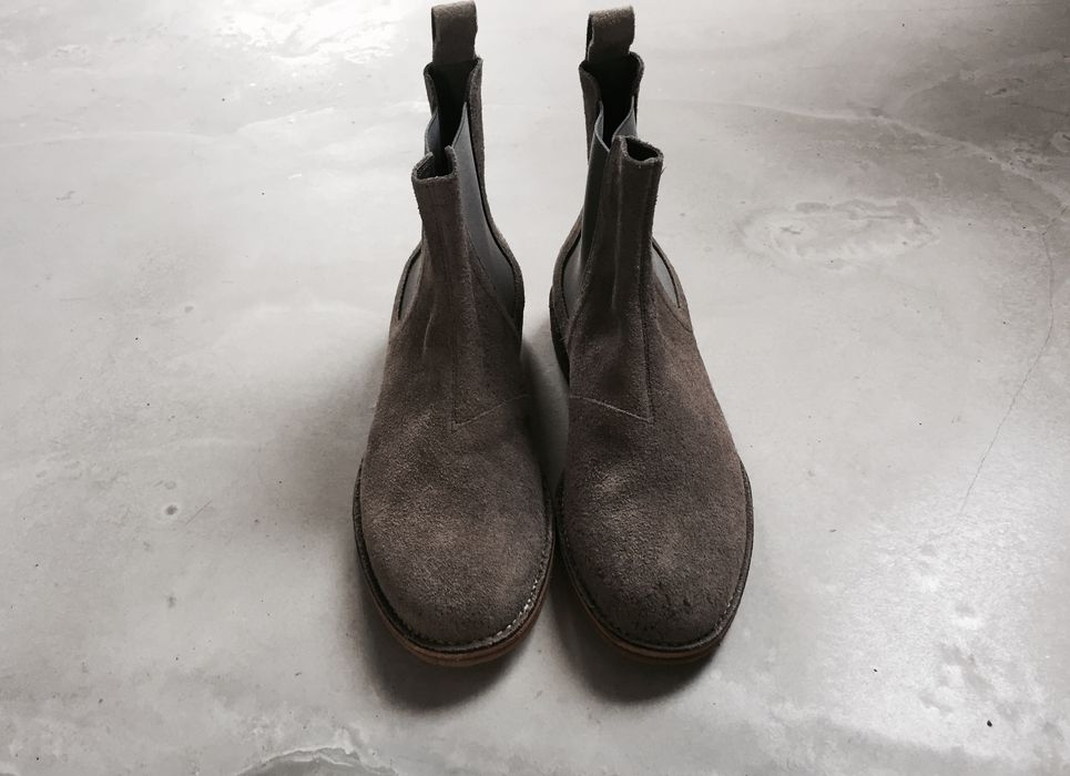 Bottega Veneta 1st! Release of Gray Chelsea Buffalo Boots Shoes Kanye ...