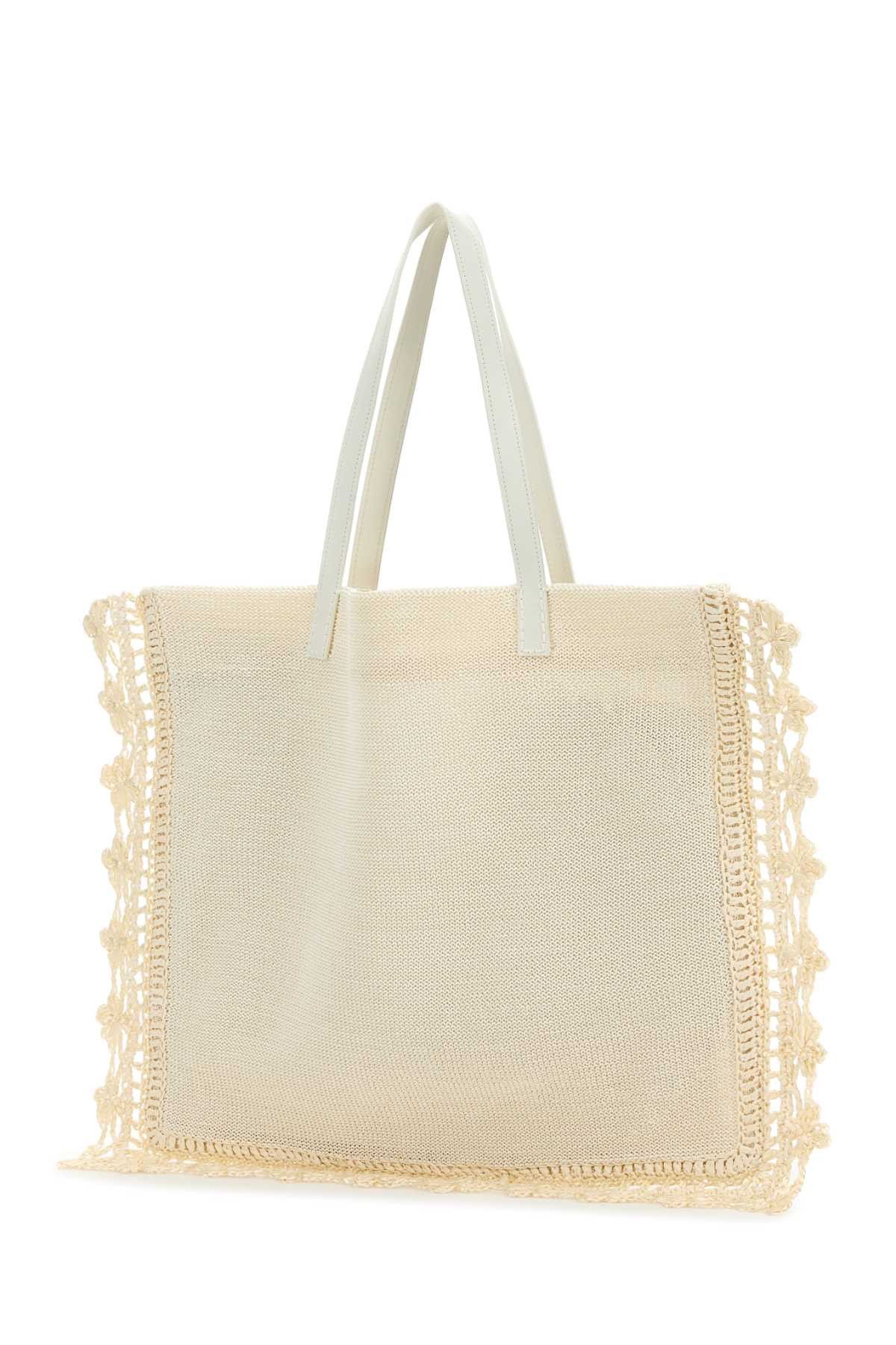 JW Anderson Ivory Crochet Shopping Bag Size ONE SIZE - 2 Thumbnail