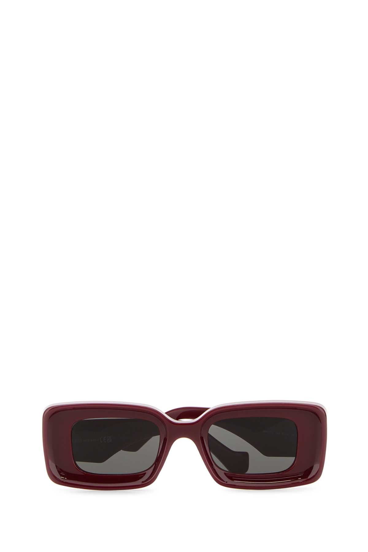 Loewe Burgundy Acetate Sunglasses Size ONE SIZE - 2 Thumbnail