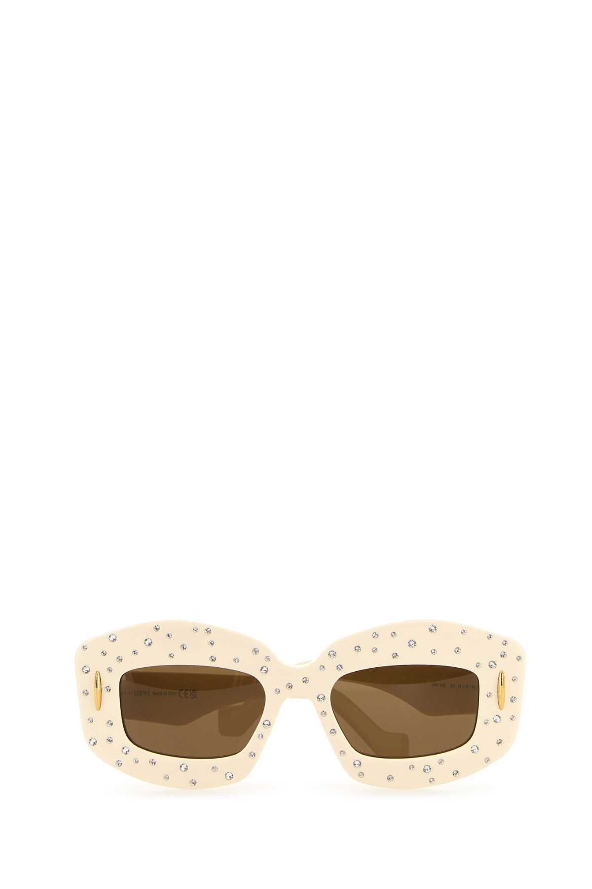 Loewe Cream Acetate Sunglasses Size ONE SIZE - 2 Thumbnail