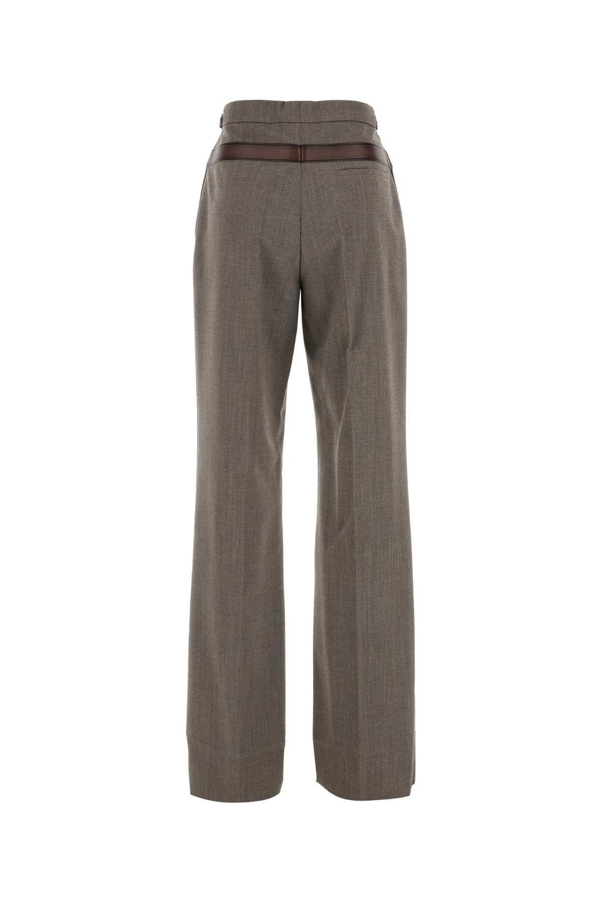 Prada Melange Cappuccino Tech Wool Pant Size 27" / US 4 / IT 40 - 2 Thumbnail