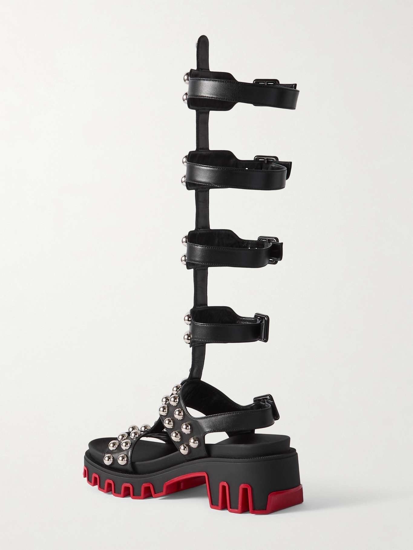 Christian Louboutin gladiadune studded leather sandals Size US 8 / IT 38 - 3 Thumbnail