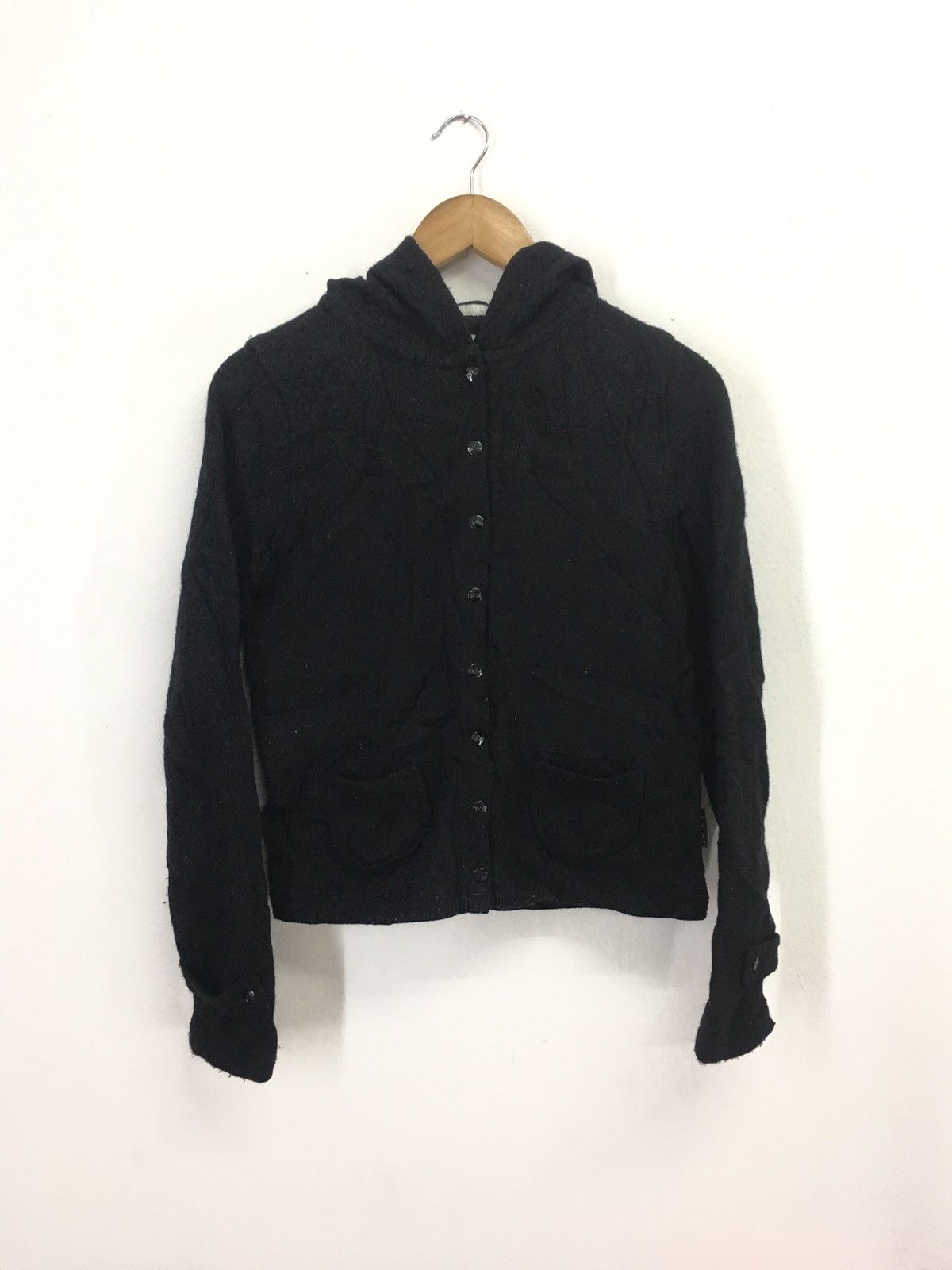 agnes b. black wool hoodie Size US S / EU 44-46 / 1 - 2 Thumbnail