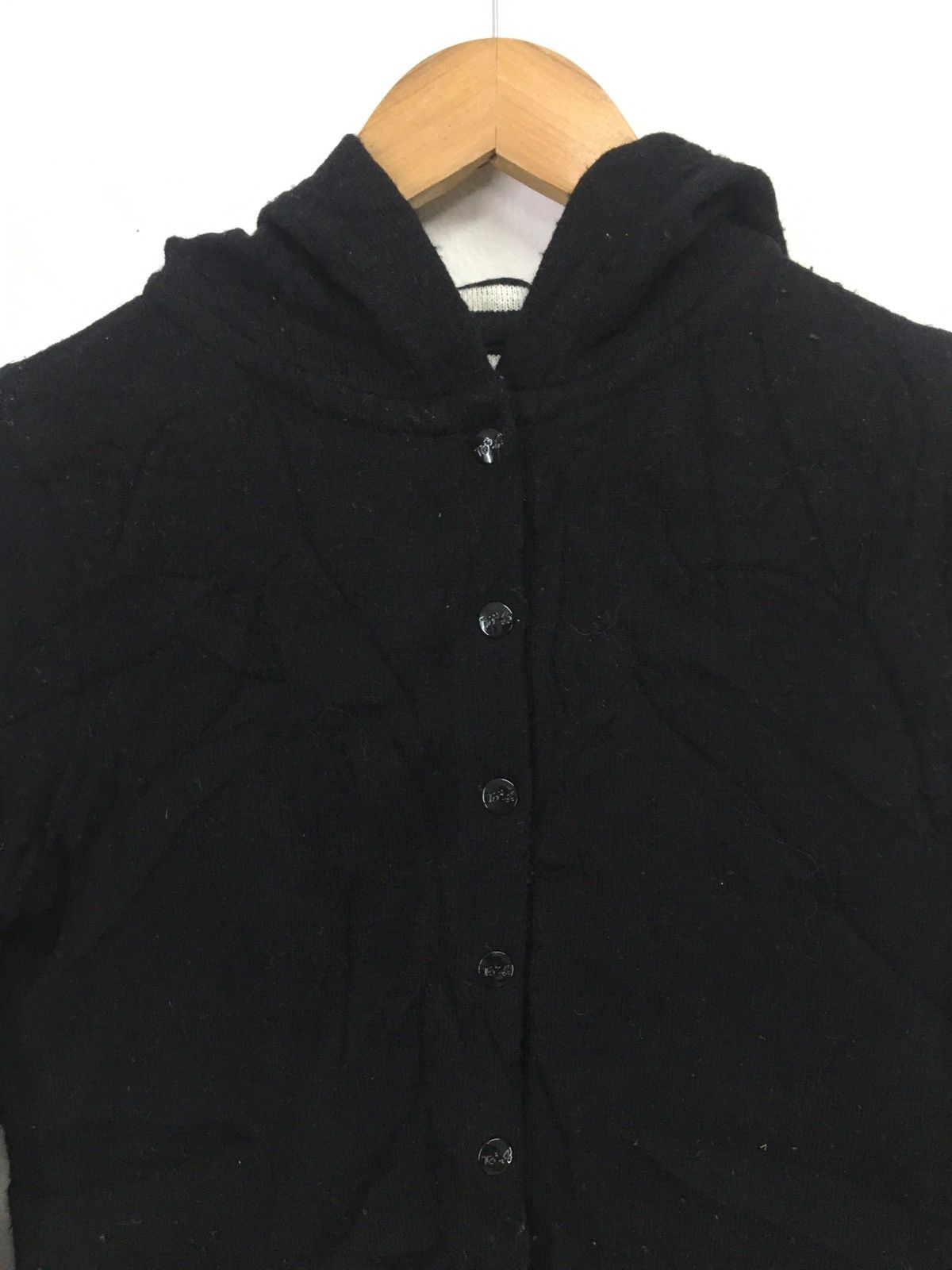 agnes b. black wool hoodie Size US S / EU 44-46 / 1 - 1 Thumbnail