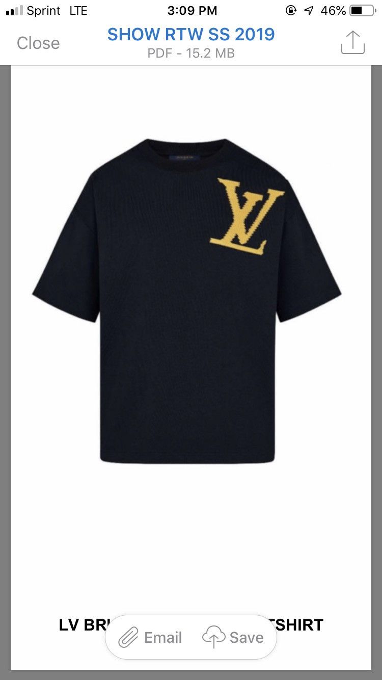 Louis Vuitton Brick Printed T-Shirt  Size XS Available For Immediate Sale  At Sotheby's