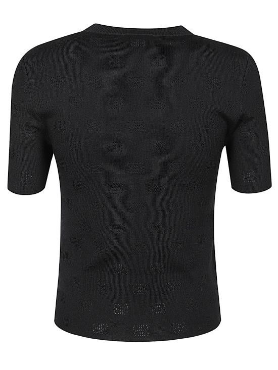 Balenciaga BALENCIAGA Women Sweater 793612 T52151000 Black Size L / US 10 / IT 46 - 7 Thumbnail