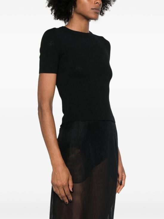 Balenciaga BALENCIAGA Women Sweater 793612 T52151000 Black Size L / US 10 / IT 46 - 4 Thumbnail