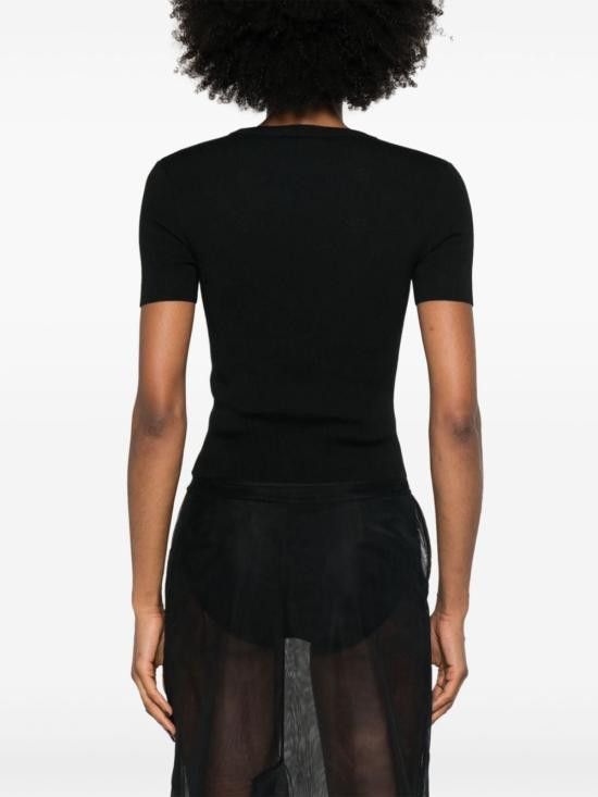 Balenciaga BALENCIAGA Women Sweater 793612 T52151000 Black Size L / US 10 / IT 46 - 5 Thumbnail