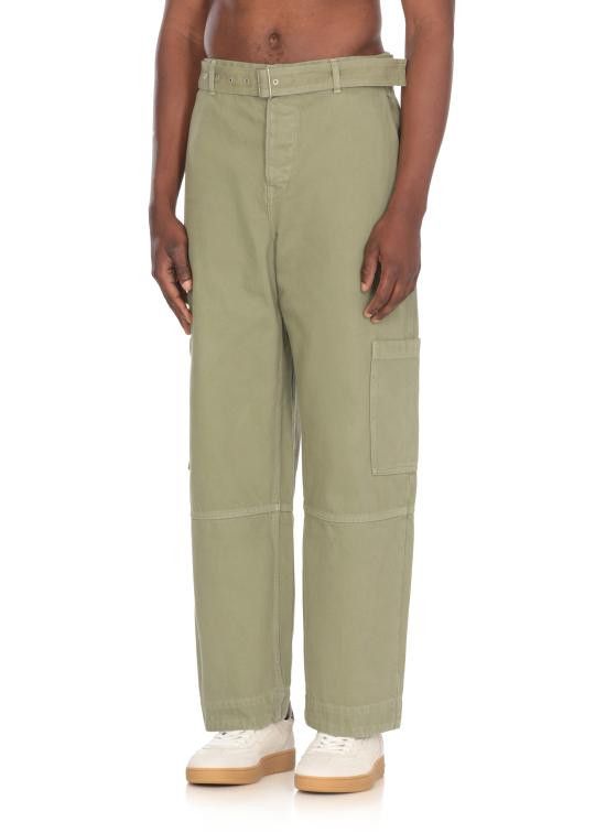 Maison Kitsune MAISON KITSUNE Men Straight Pants OM01104 WD40120077 Green Size US 31 - 2 Thumbnail