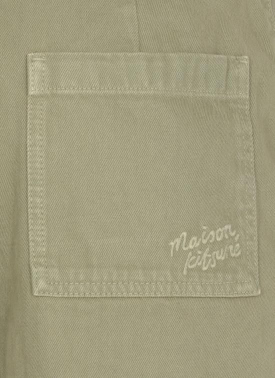 Maison Kitsune MAISON KITSUNE Men Straight Pants OM01104 WD40120077 Green Size US 31 - 4 Thumbnail