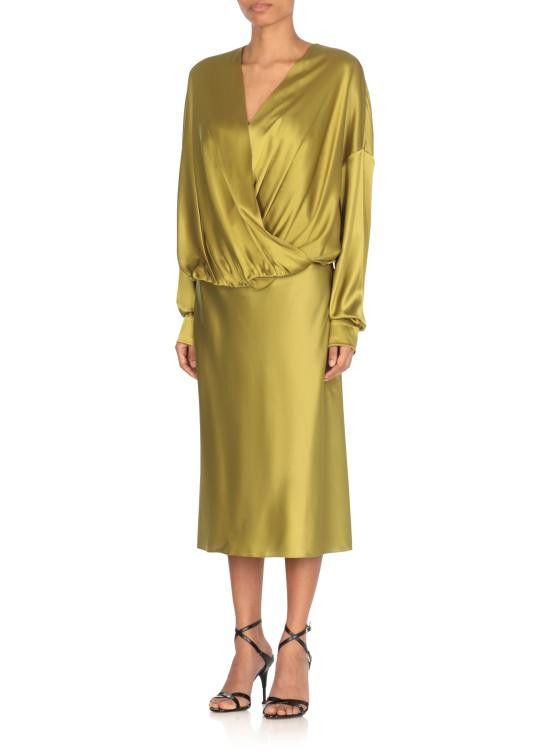 Dries Van Noten DRIES VAN NOTEN Women Shirts 010715 1032607 Green Size S / US 4 / IT 40 - 2 Thumbnail