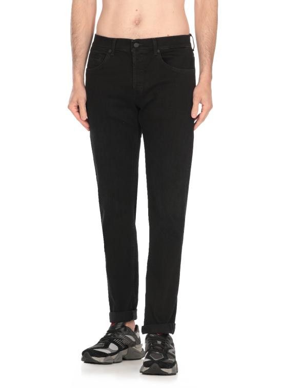 Dondup DONDUP Men Straight Pants UP232 DSH337 IS6999 Black Size US 36 / EU 52 - 2 Thumbnail