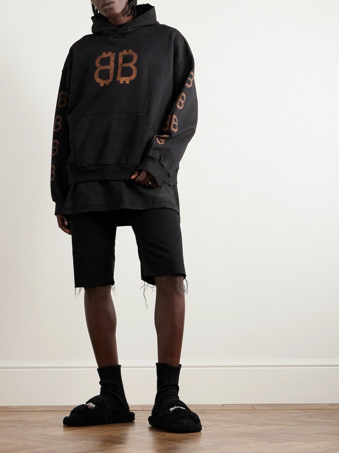 Balenciaga Slim Fit Denim Shorts in black Size US 28 / EU 44 - 2 Thumbnail