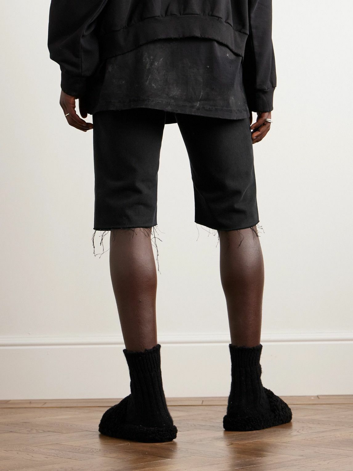 Balenciaga Slim Fit Denim Shorts in black Size US 30 / EU 46 - 4 Thumbnail