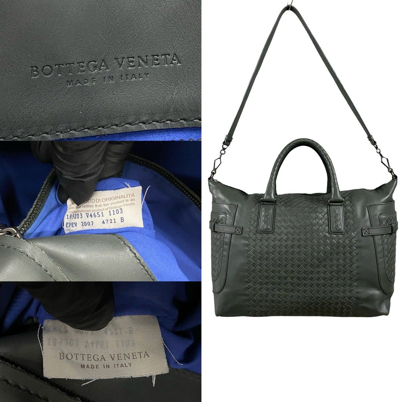 Bottega Veneta Bottega Veneta Shoulder Bag Grey Leather Size ONE SIZE - 3 Thumbnail