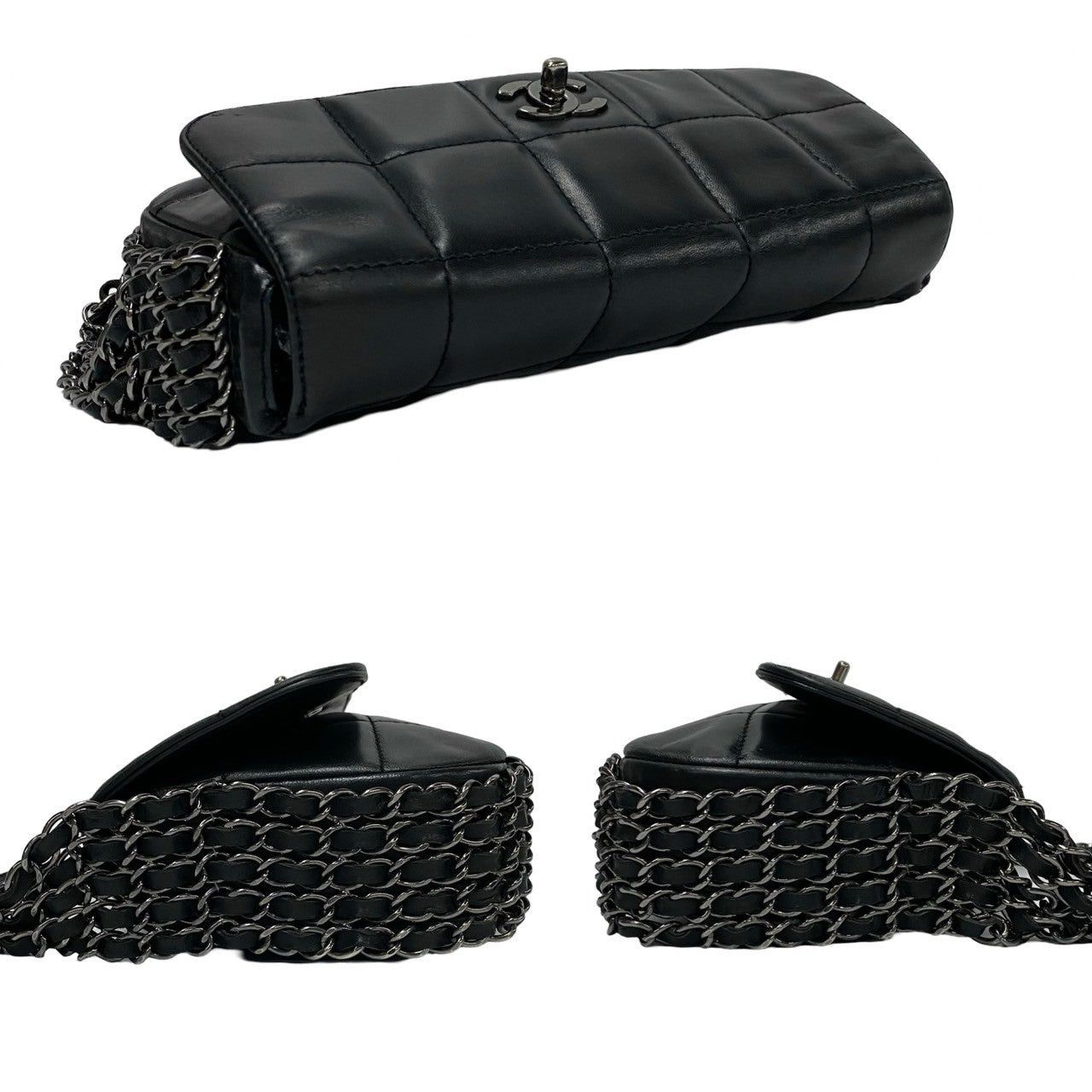Chanel Chanel Shoulder Bag Black Leather Size ONE SIZE - 5 Thumbnail
