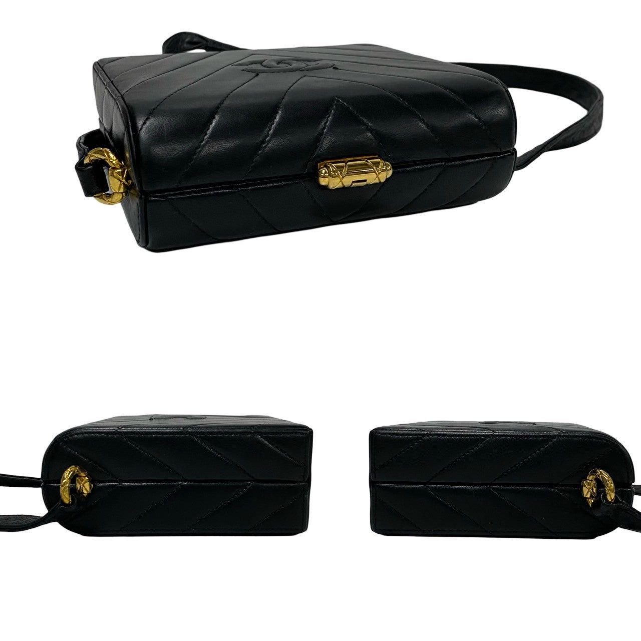 Chanel Chanel Shoulder Bag Black Leather Size ONE SIZE - 5 Thumbnail