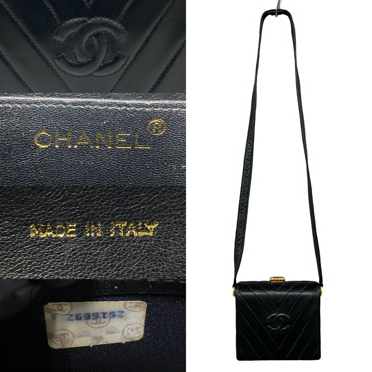 Chanel Chanel Shoulder Bag Black Leather Size ONE SIZE - 3 Thumbnail