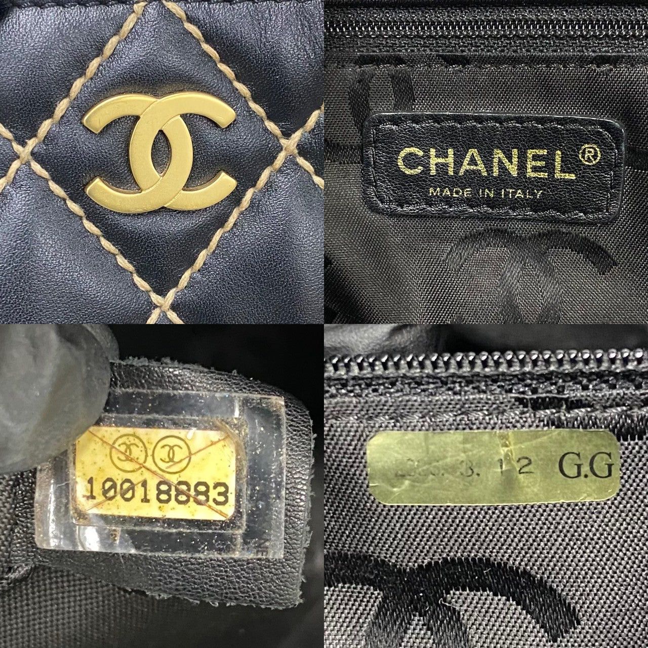 Chanel Chanel Tote Bag Black Leather Size ONE SIZE - 3 Thumbnail