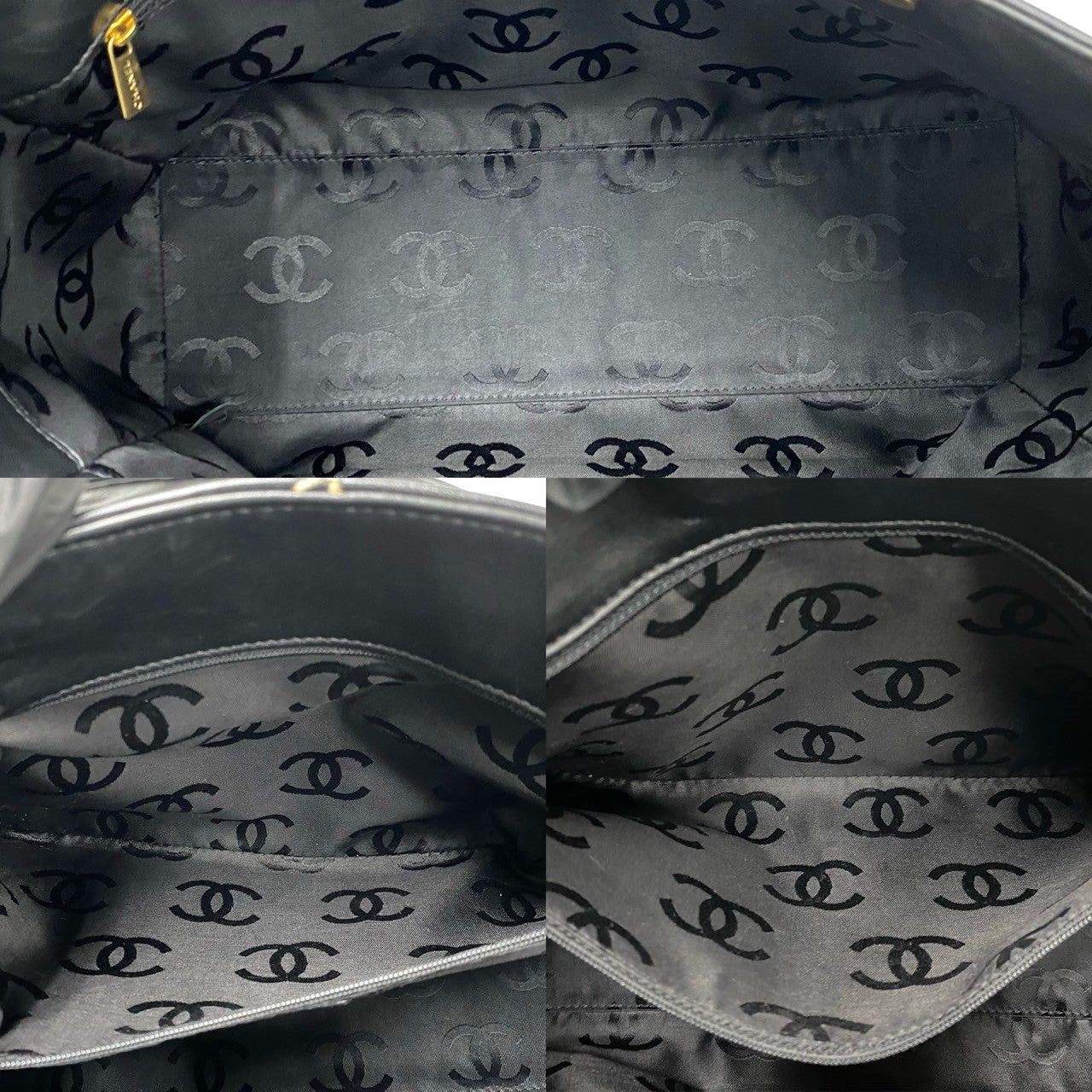 Chanel Chanel Tote Bag Black Leather Size ONE SIZE - 8 Thumbnail