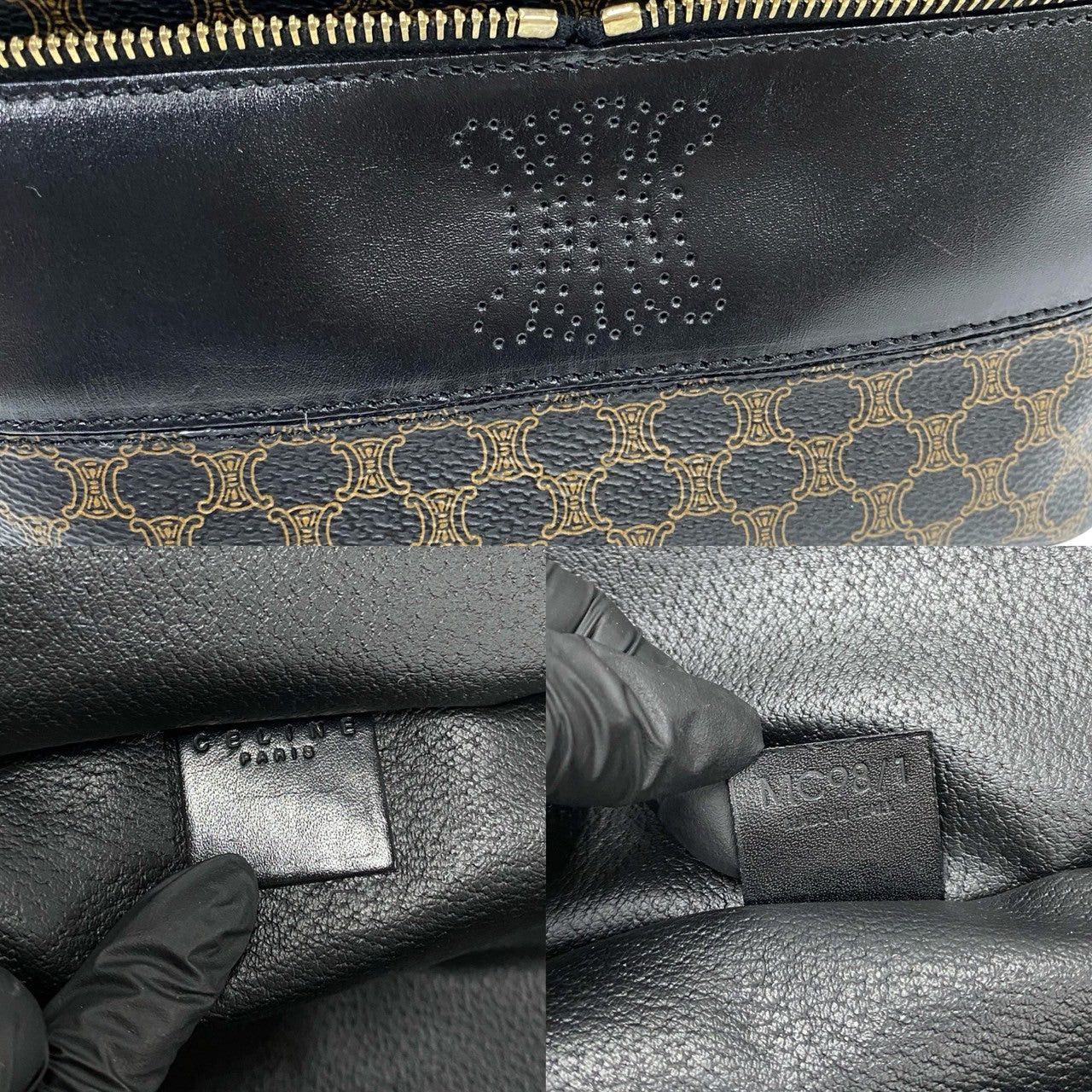 Celine Celine Handbag Black Leather Size ONE SIZE - 3 Thumbnail