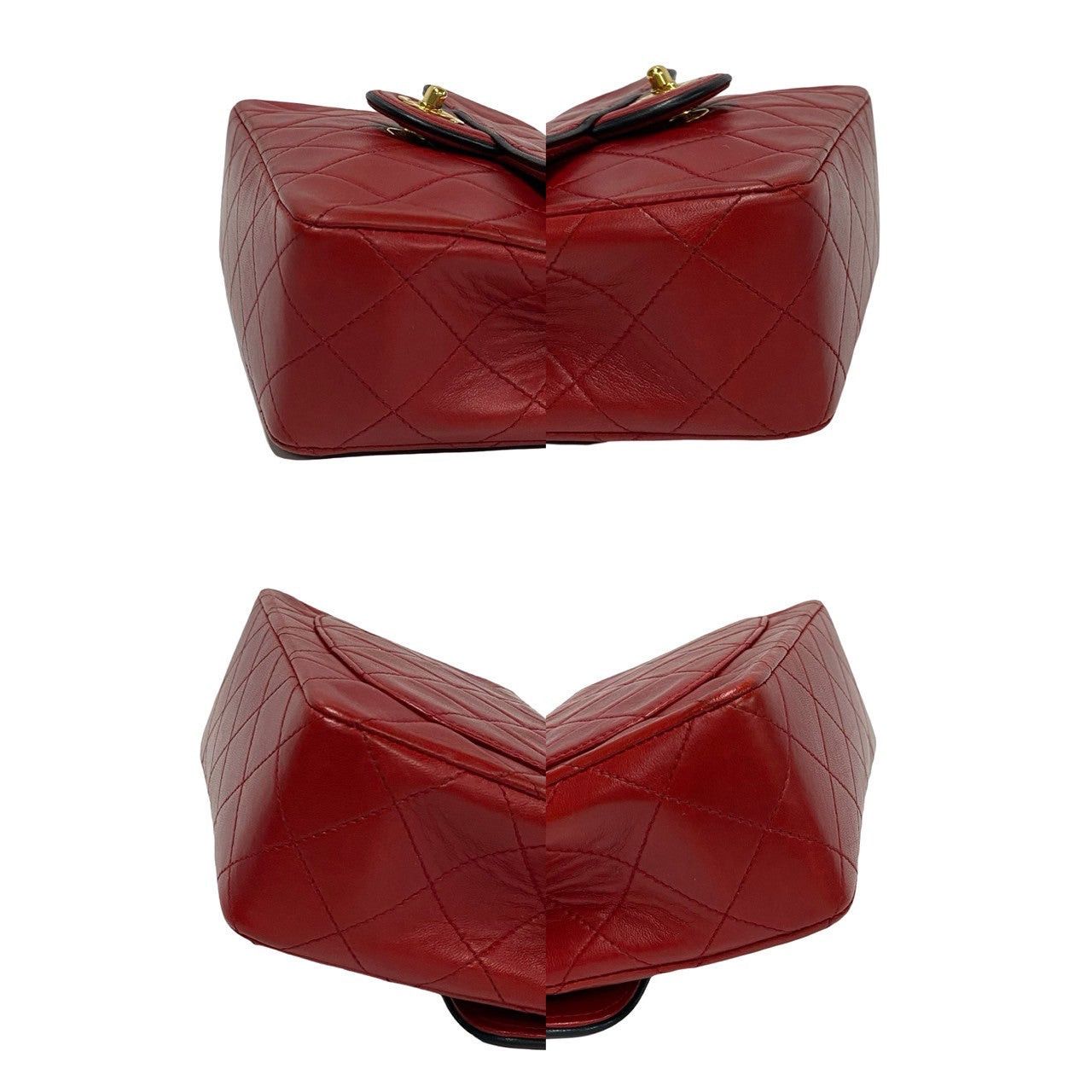 Chanel Chanel Shoulder Bag Red Leather Size ONE SIZE - 7 Thumbnail