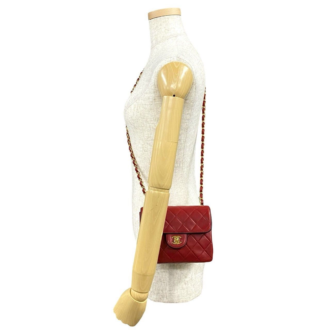 Chanel Chanel Shoulder Bag Red Leather Size ONE SIZE - 2 Thumbnail