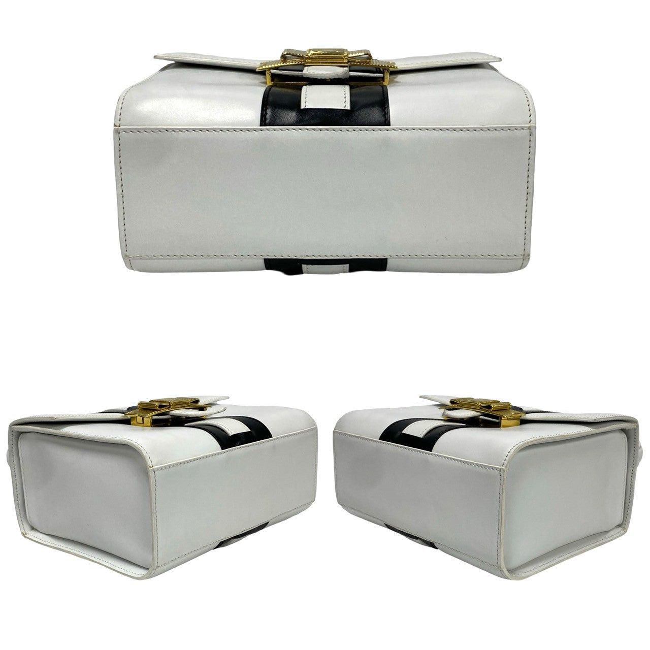 Celine Celine Handbag White Leather Size ONE SIZE - 6 Thumbnail