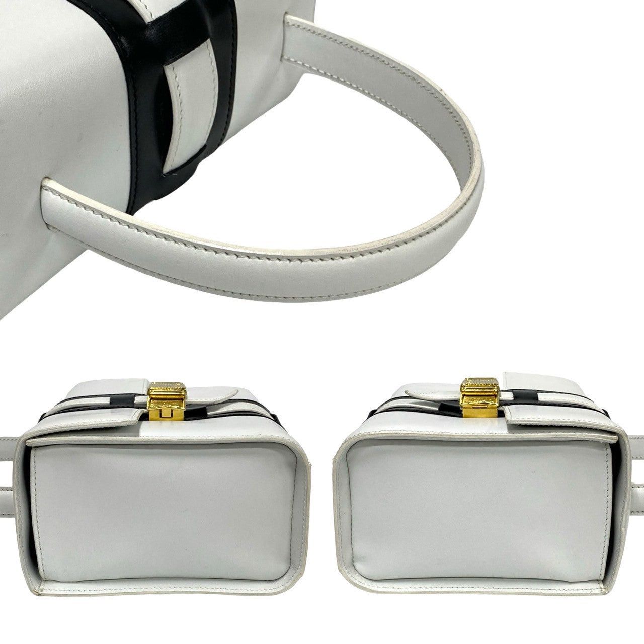 Celine Celine Handbag White Leather Size ONE SIZE - 5 Thumbnail
