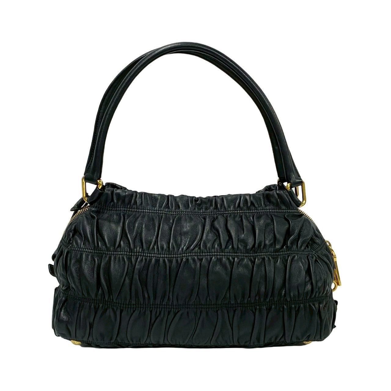 Prada Prada Handbag Black Leather Size ONE SIZE - 4 Thumbnail