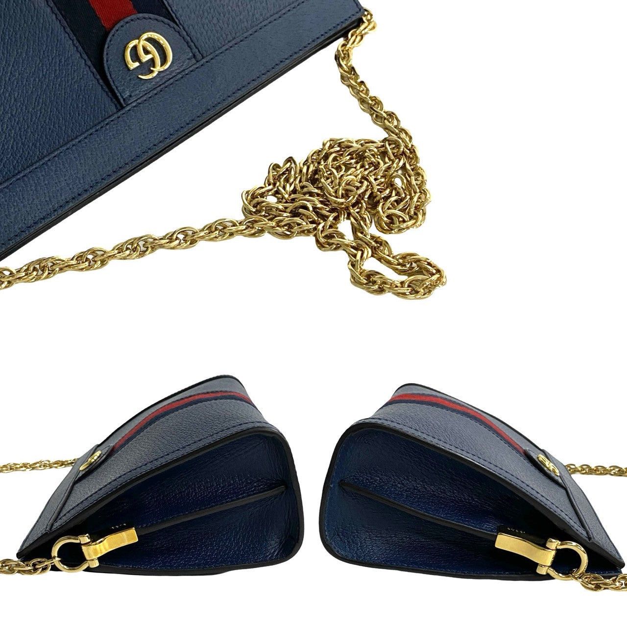 Gucci Gucci Shoulder Bag Blue Leather Size ONE SIZE - 5 Thumbnail