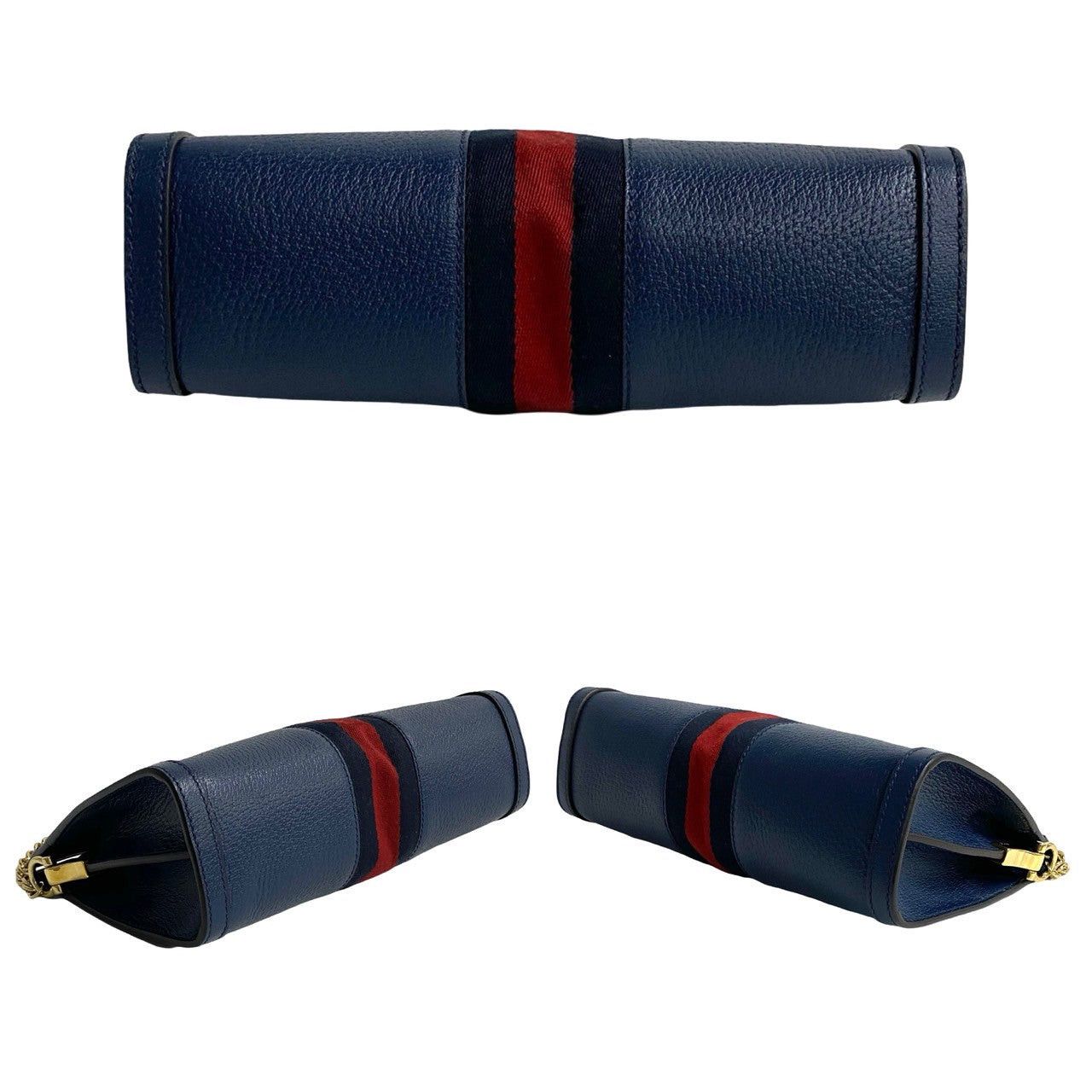 Gucci Gucci Shoulder Bag Blue Leather Size ONE SIZE - 6 Thumbnail