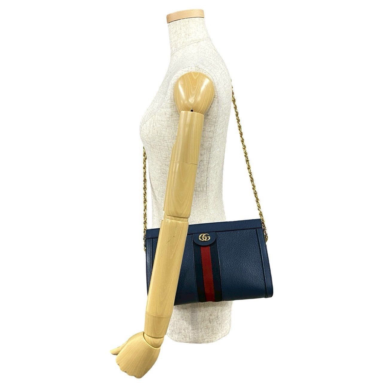 Gucci Gucci Shoulder Bag Blue Leather Size ONE SIZE - 2 Thumbnail
