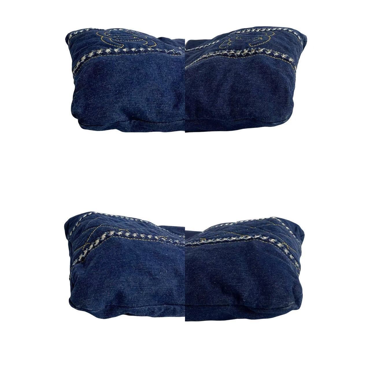 Chanel Chanel Tote Bag Blue Denim Size ONE SIZE - 7 Thumbnail