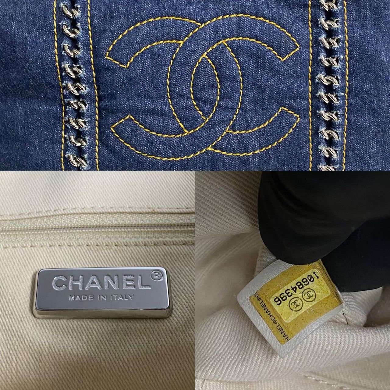 Chanel Chanel Tote Bag Blue Denim Size ONE SIZE - 3 Thumbnail