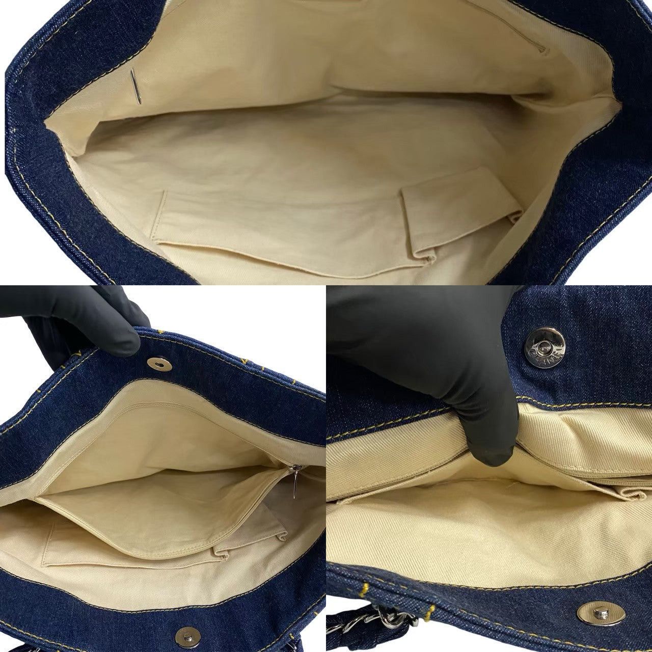 Chanel Chanel Tote Bag Blue Denim Size ONE SIZE - 8 Thumbnail
