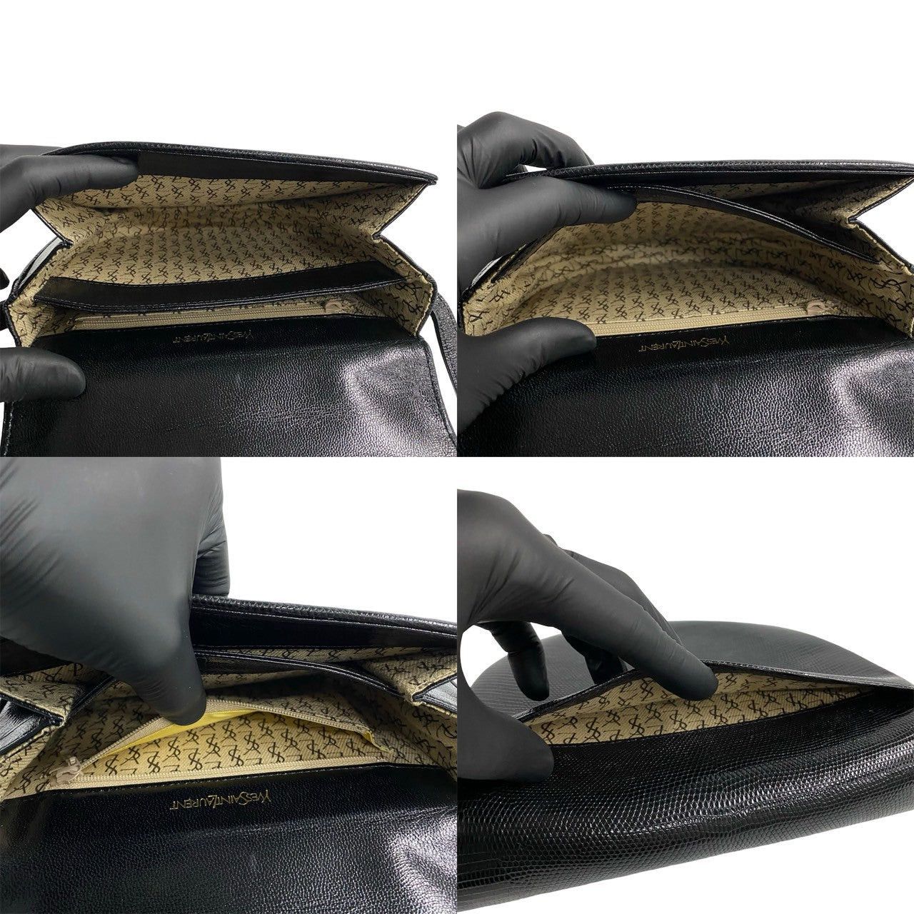 Yves Saint Laurent Yves Saint Laurent Shoulder Bag Black Leather Size ONE SIZE - 9 Thumbnail