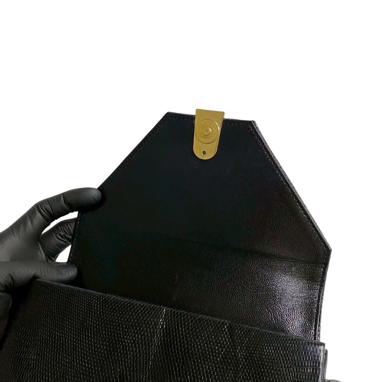 Yves Saint Laurent Yves Saint Laurent Shoulder Bag Black Leather Size ONE SIZE - 8 Thumbnail