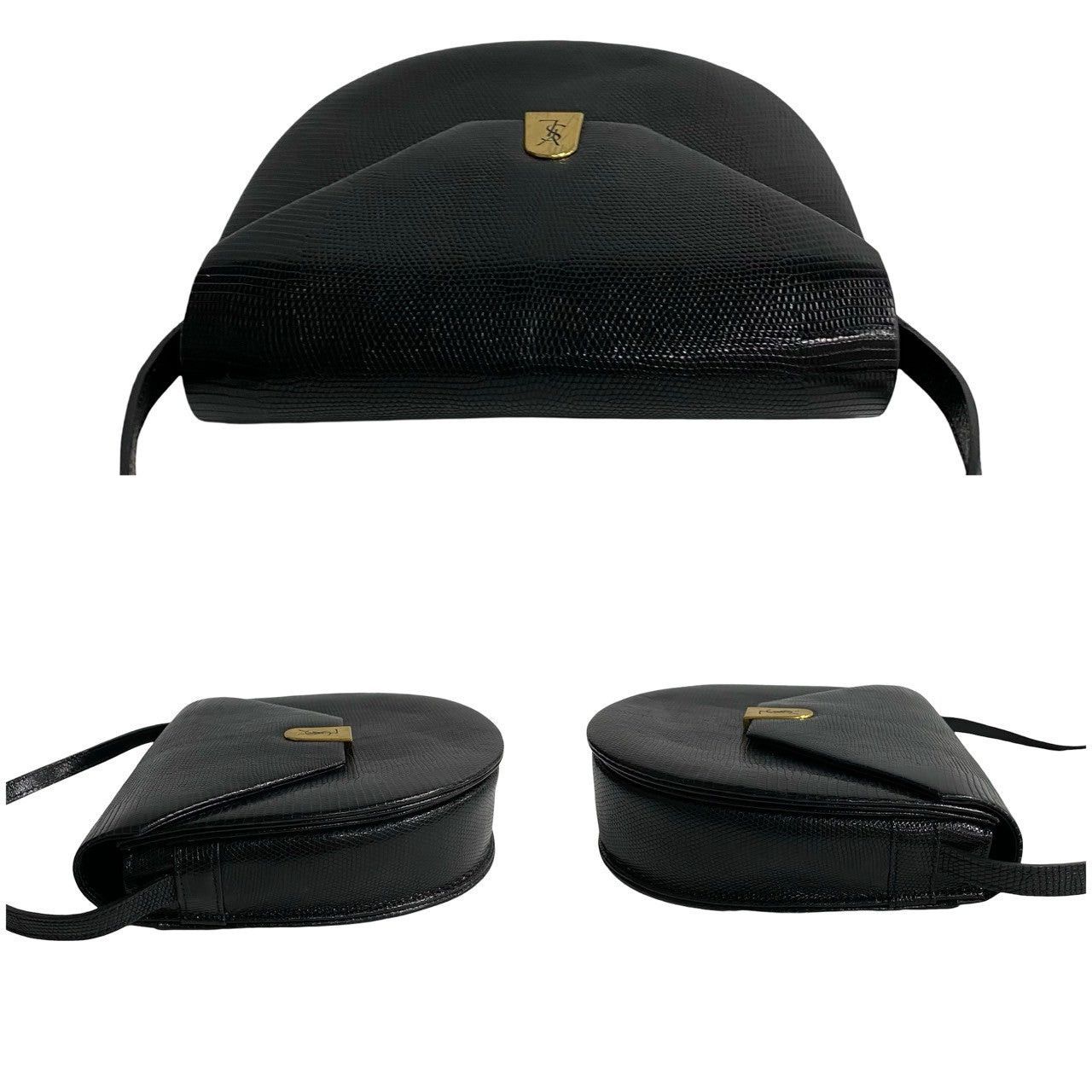 Yves Saint Laurent Yves Saint Laurent Shoulder Bag Black Leather Size ONE SIZE - 5 Thumbnail