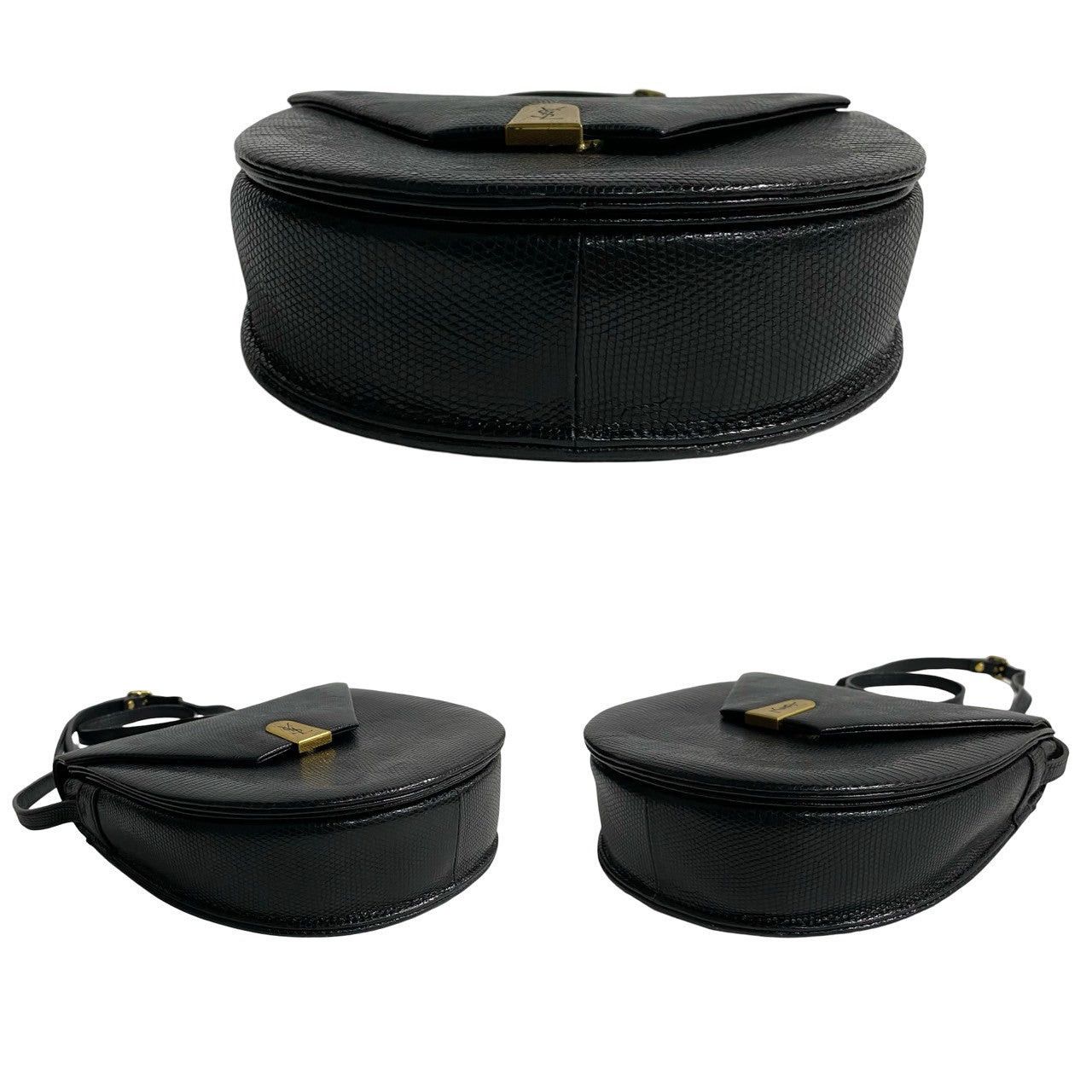 Yves Saint Laurent Yves Saint Laurent Shoulder Bag Black Leather Size ONE SIZE - 6 Thumbnail