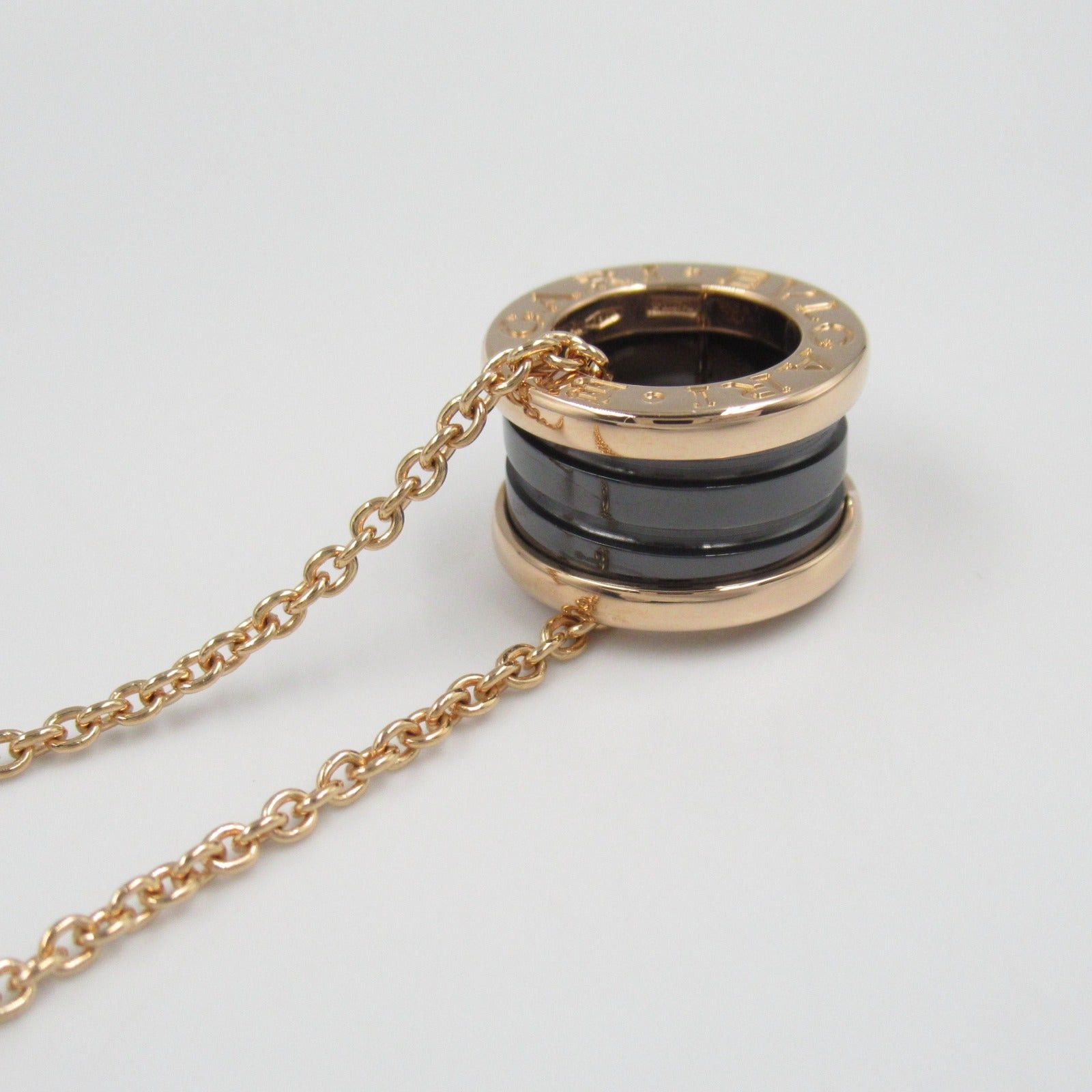 Bvlgari Bvlgari B Zero One Necklace Ceramic K18Pg (Pink Gold) Black Gold Size ONE SIZE - 7 Thumbnail