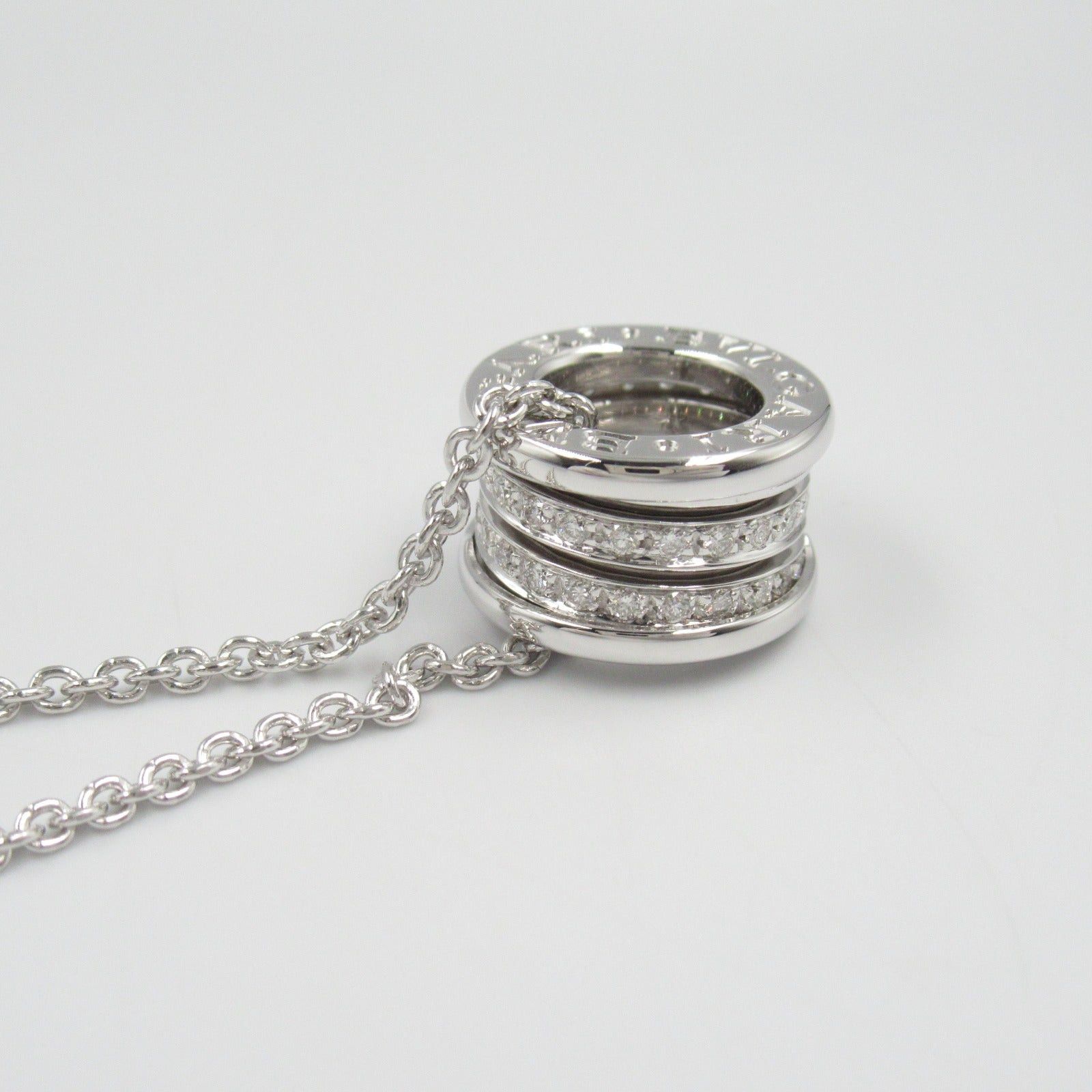 Bvlgari Bvlgari B Zero One Necklace Pave Diamond K18Wg (White Gold) Clear Size ONE SIZE - 7 Thumbnail