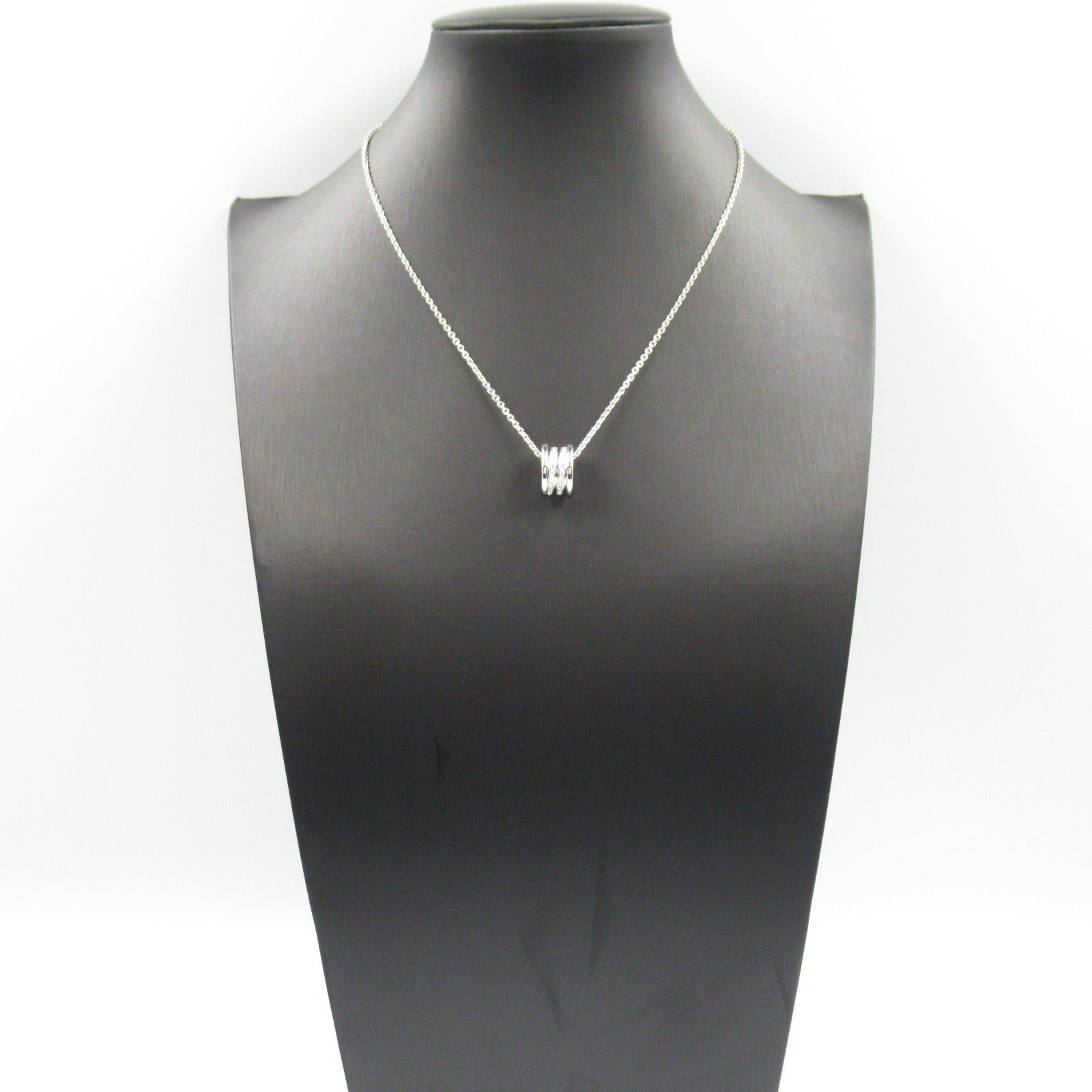 Bvlgari Bvlgari B Zero One Necklace Pave Diamond K18Wg (White Gold) Clear Size ONE SIZE - 8 Thumbnail