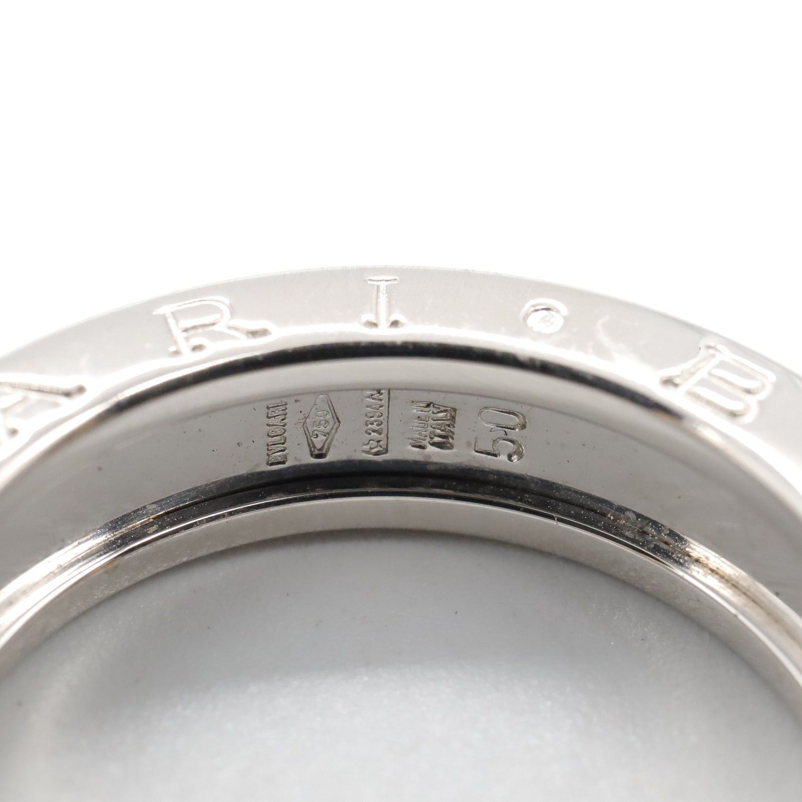 Bvlgari Bvlgari B Zero One Ring 1Belt K18Wg (White Gold) Silver Size ONE SIZE - 5 Thumbnail